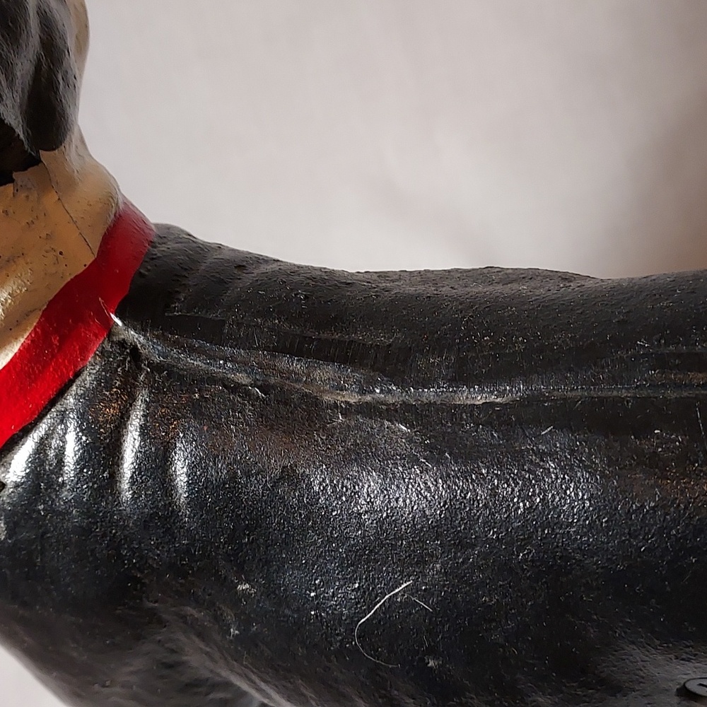 Vintage Cast Iron Boston Terrier Dog Door Stop Hand Painted - Picture 8 of 9